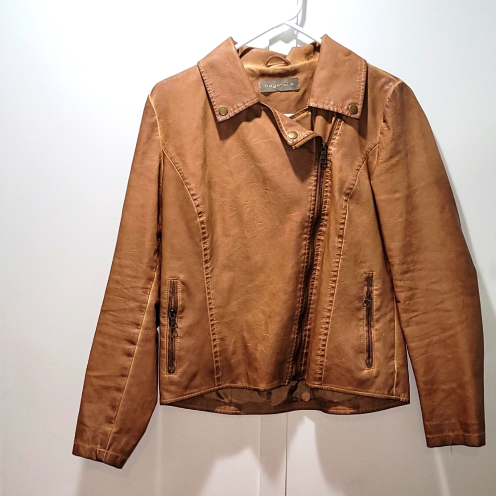 BAGATELLE FAUX LEATHER JACKET